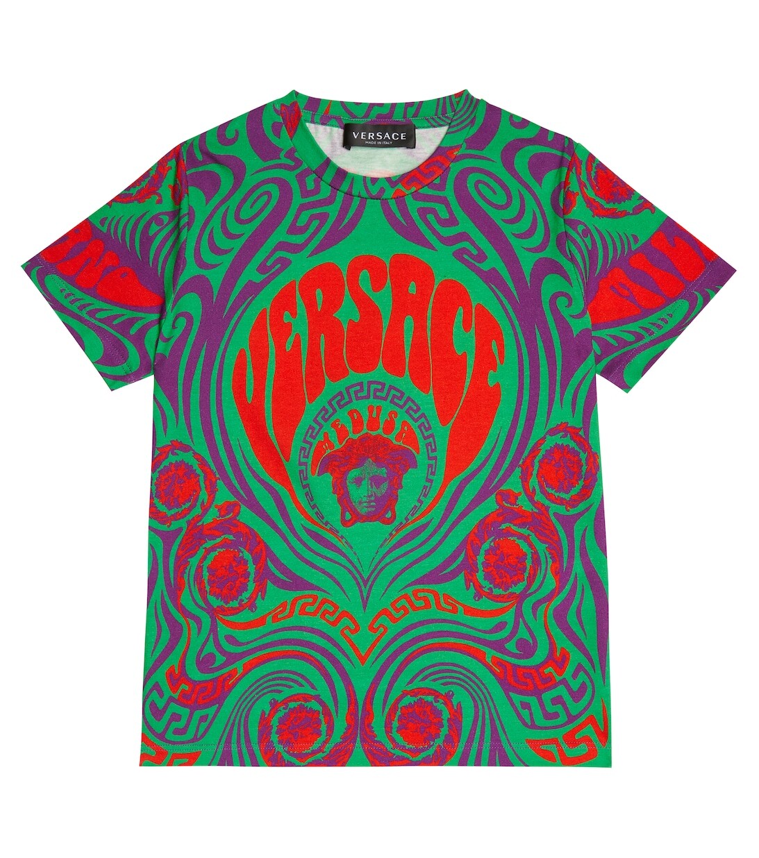 

Футболка с принтом Medusa Versace, зеленый