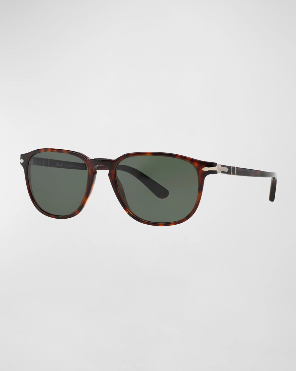 

Мужские солнцезащитные очки из ацетата с квадратным узором Persol, цвет Havana/Green