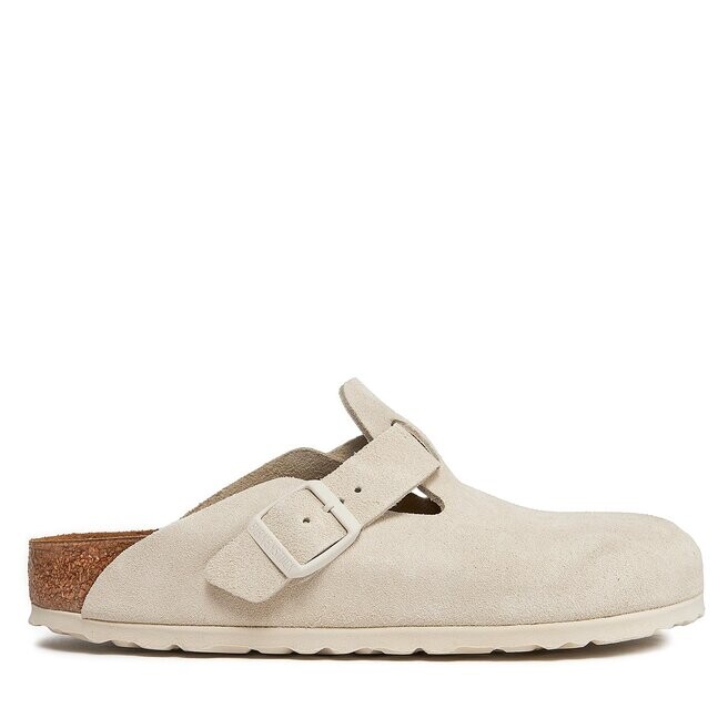 

Шлепанцы Birkenstock Boston 1024740 Modern Suede Antique White, белый