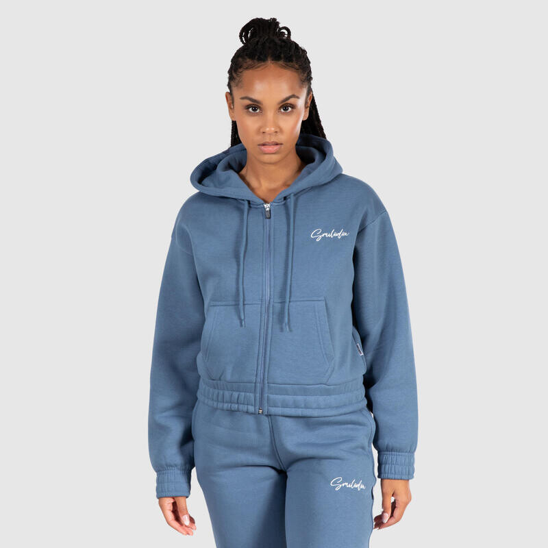 

Женская толстовка на молнии Eleen синяя для спорта и отдыха SMILODOX, цвет blau