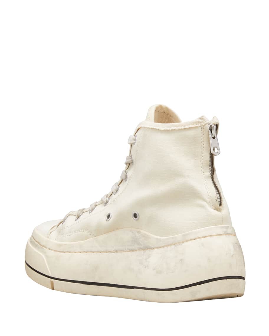 

Высокие кроссовки на платформе Worn Canvas R13