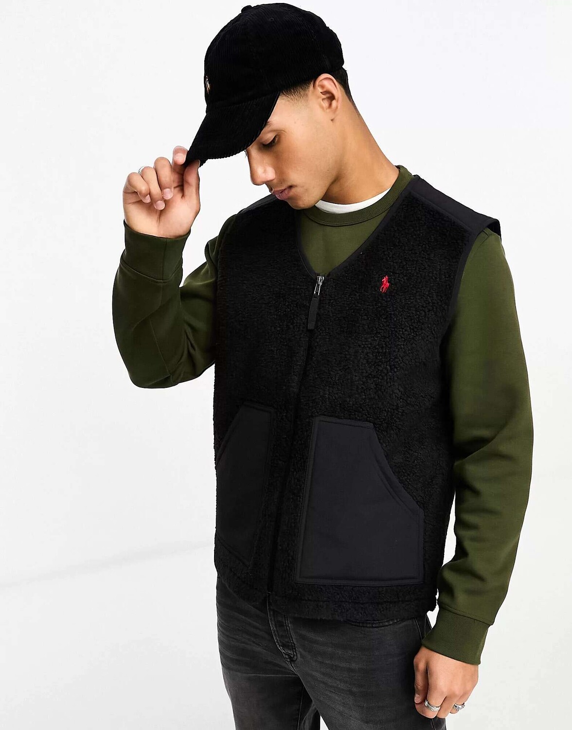 

Черный жилет с логотипом Polo Ralph Lauren