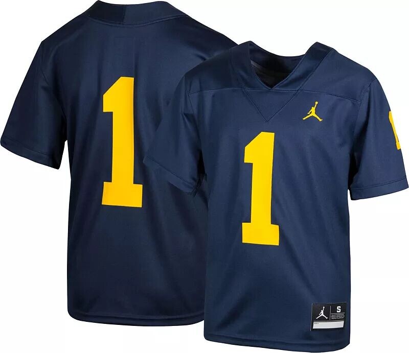 

Синяя футбольная майка Jordan Boys Michigan Wolverines №1