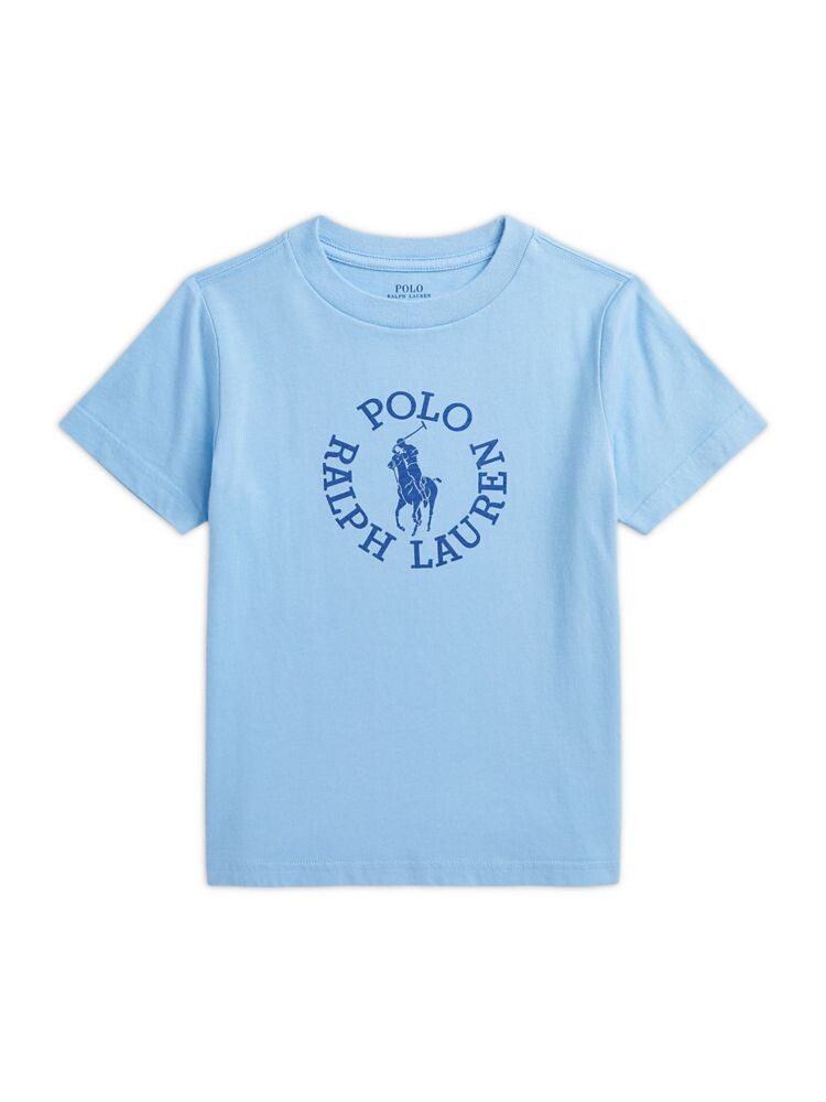 

Футболка с круглым вырезом и логотипом для мальчиков Polo Ralph Lauren, цвет Powder Blue