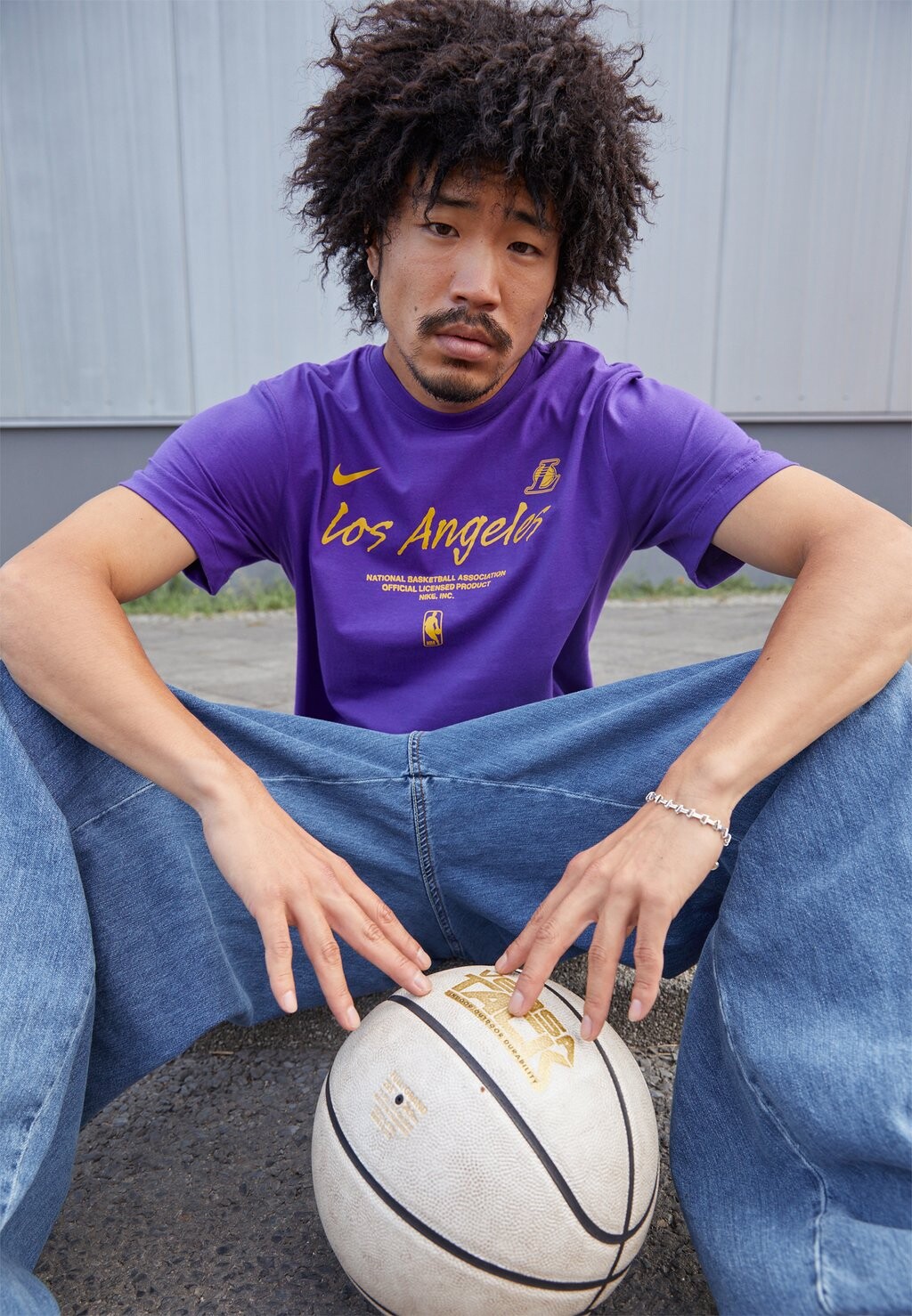 

Team ФУТБОЛКА LAKERS LOGO Nike, пурпурный, Фиолетовый