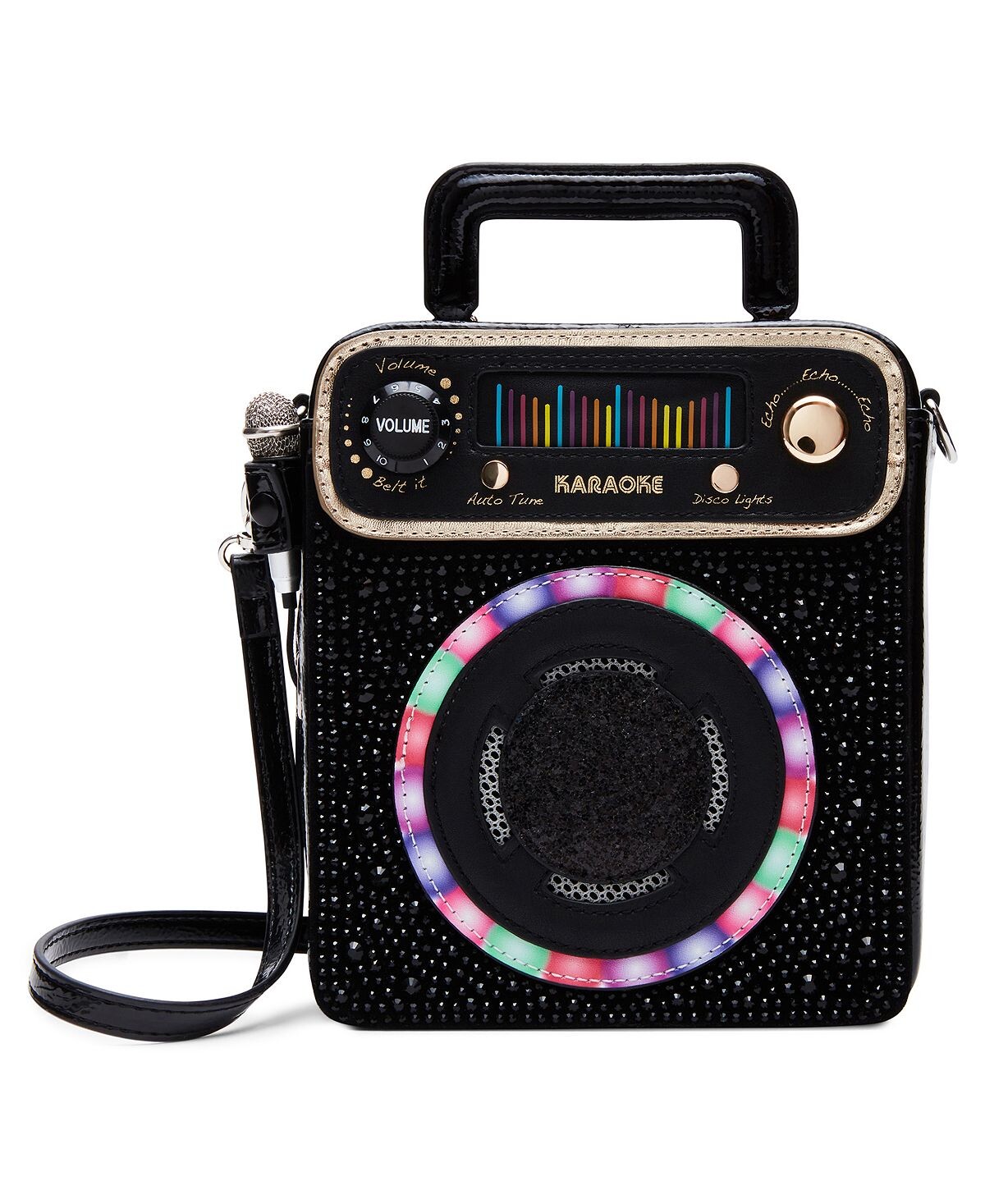 

Функциональная сумка для караоке Let’s Duet All Night Betsey Johnson, черный