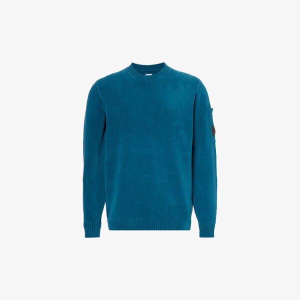 

Джемпер свободного кроя из хлопка с линзами Cp Company, черный