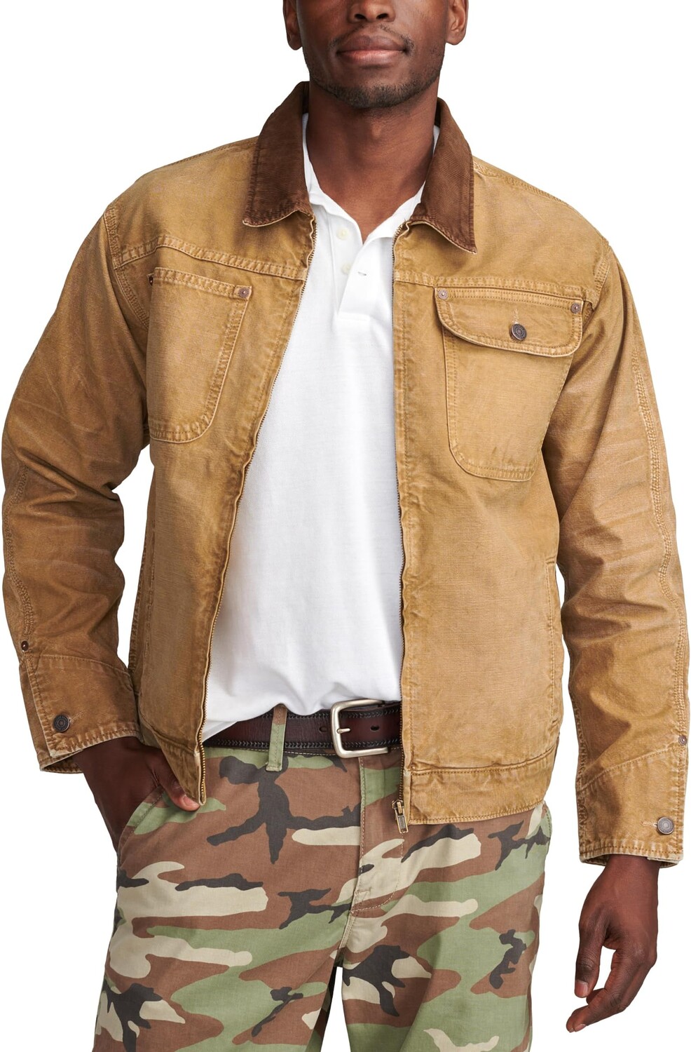 

Куртка Lucky Brand Corduroy Collar Trucker Jacket, цвет Legend Khaki