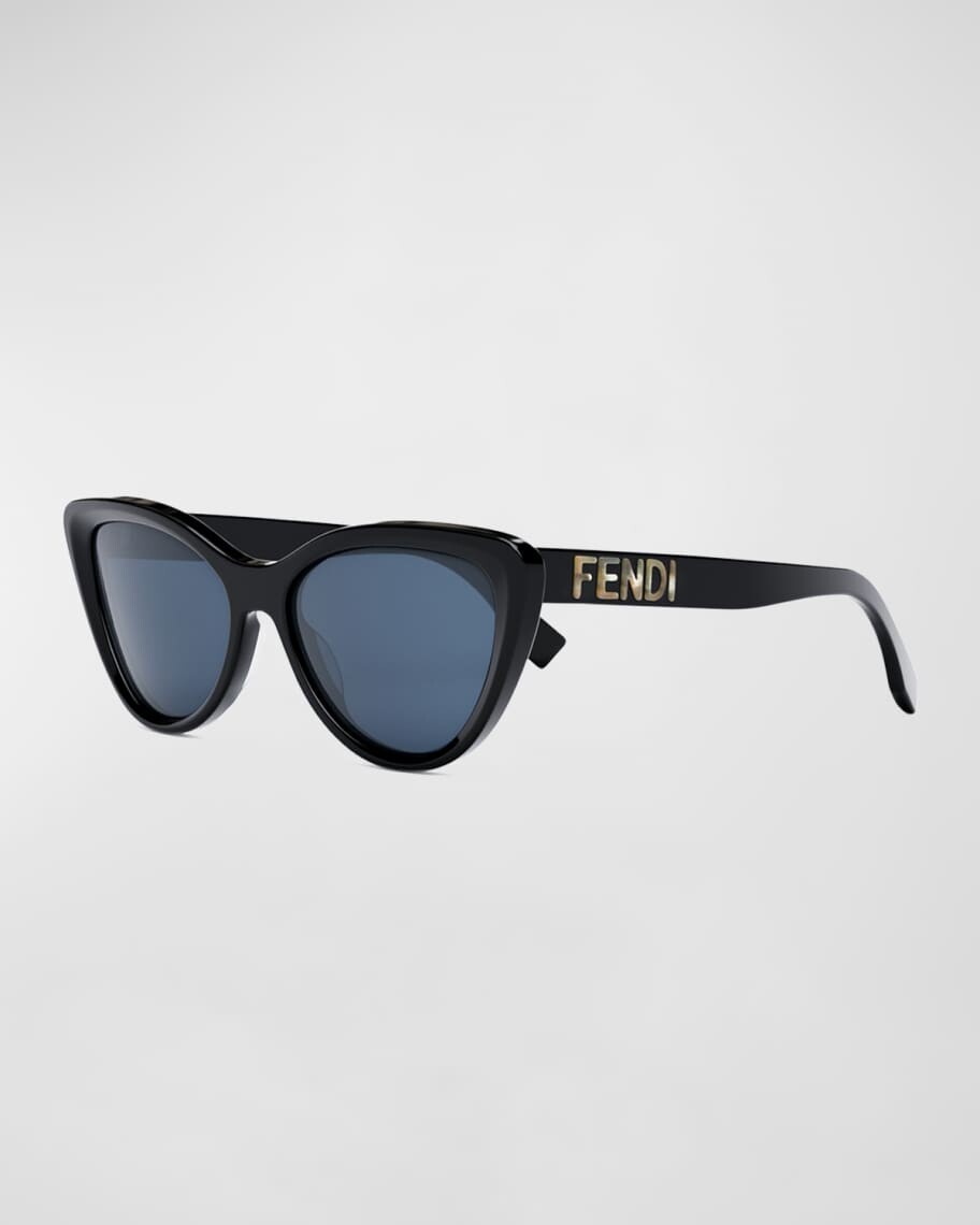 

Солнцезащитные очки "кошачий глаз" из ацетата с логотипом Fendi