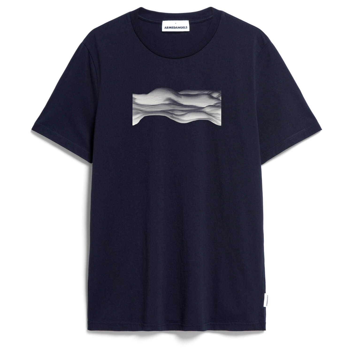 

Футболка Armedangels Jaames Wavy Clouds, цвет Night Sky