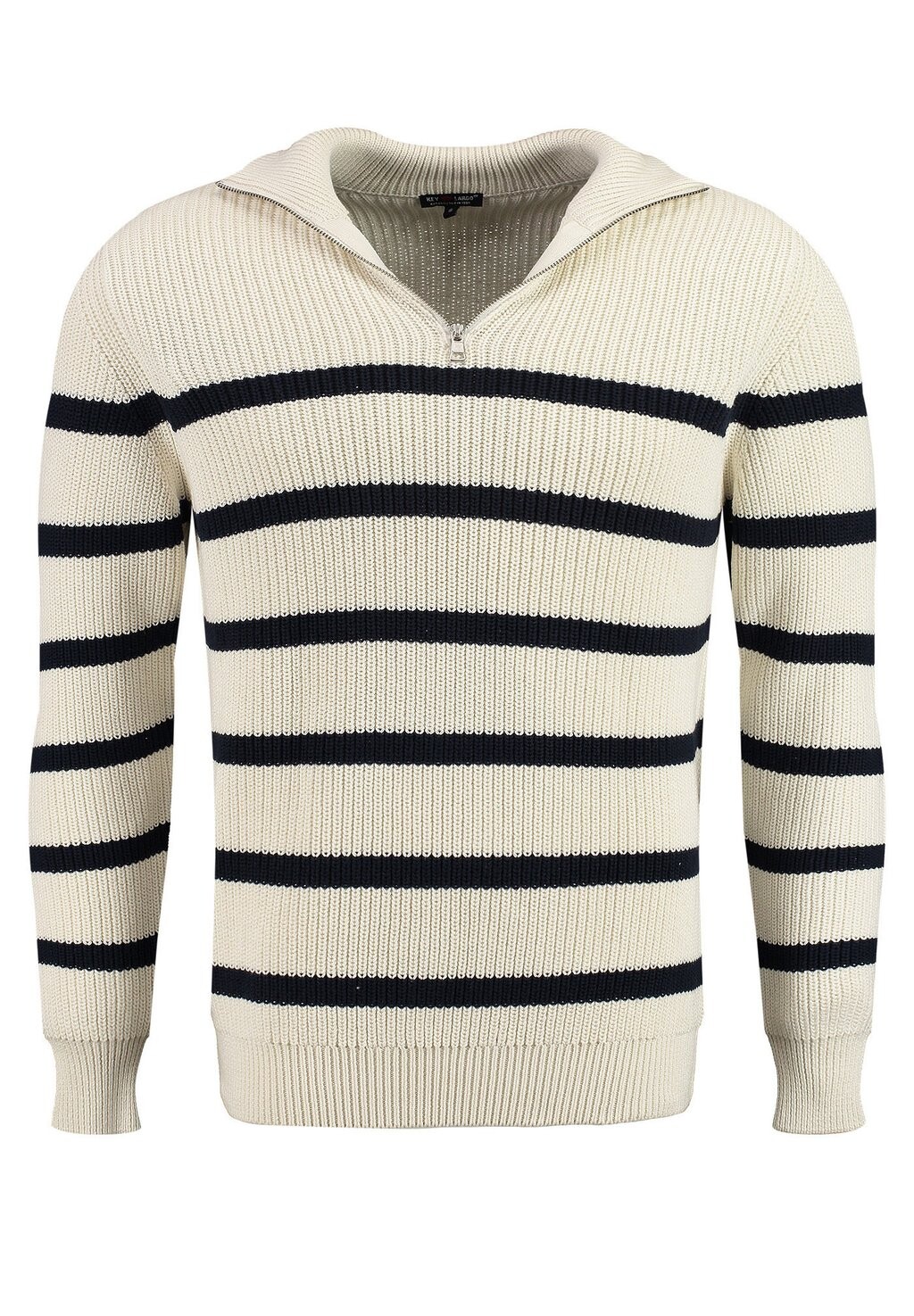 

Свитер вязаный MST PILOT TROYER Key Largo, цвет offwhite-navy