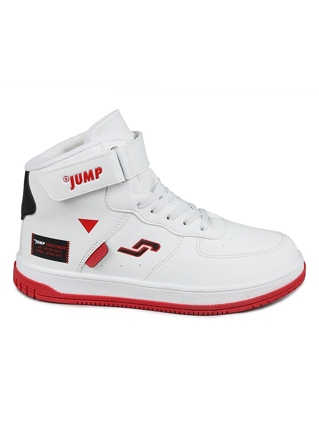 Детская спортивная обувь унисекс Jump, бело-красный цена и фото
