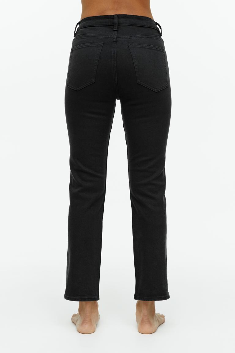

Узкие эластичные джинсы jade cropped H&M, черный