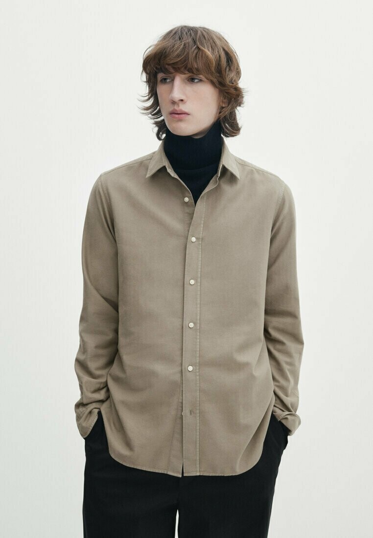 

Рубашка Massimo Dutti, цвет brown