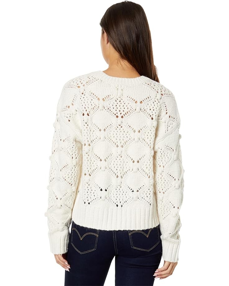 

Свитер Lucky Brand Open Stitch Pullover Sweater, цвет Whisper White