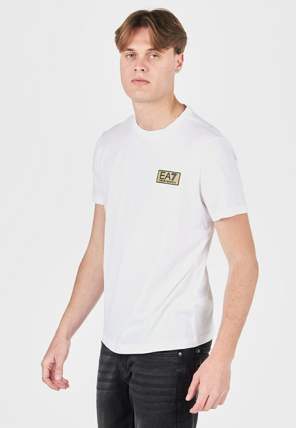 

Футболка базовая EA7 Emporio Armani, белая