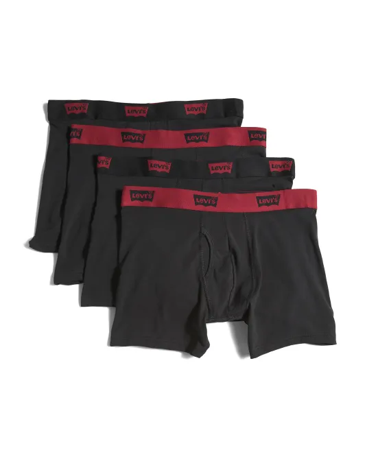 

Хлопковые боксеры из 4 шт Levis, черный