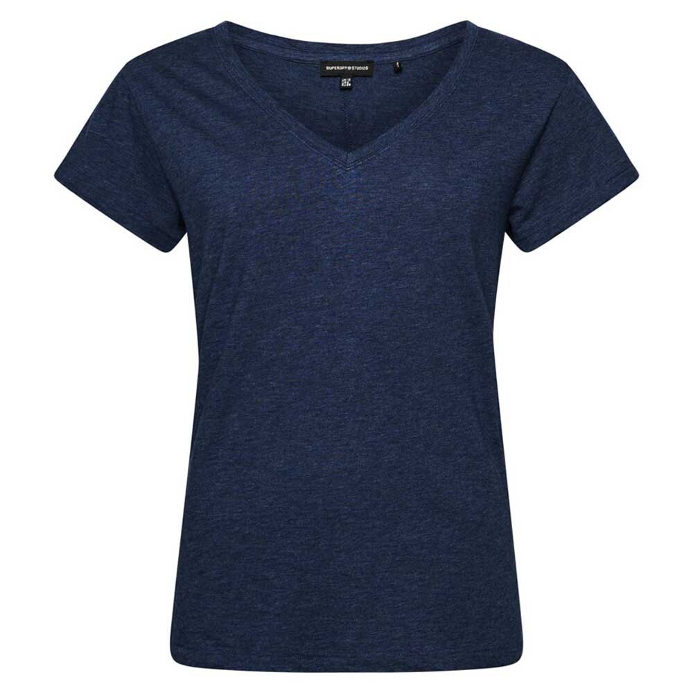 

Футболка Superdry Studios Slub Vee Neck, синий