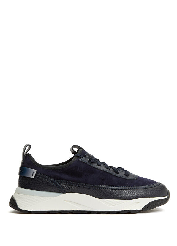 

Синие мужские кожаные кроссовки Santoni Sport