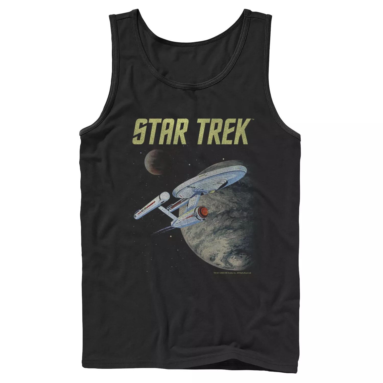 

Мужская майка с постером Star Trek The Original Series Enterprise Licensed Character