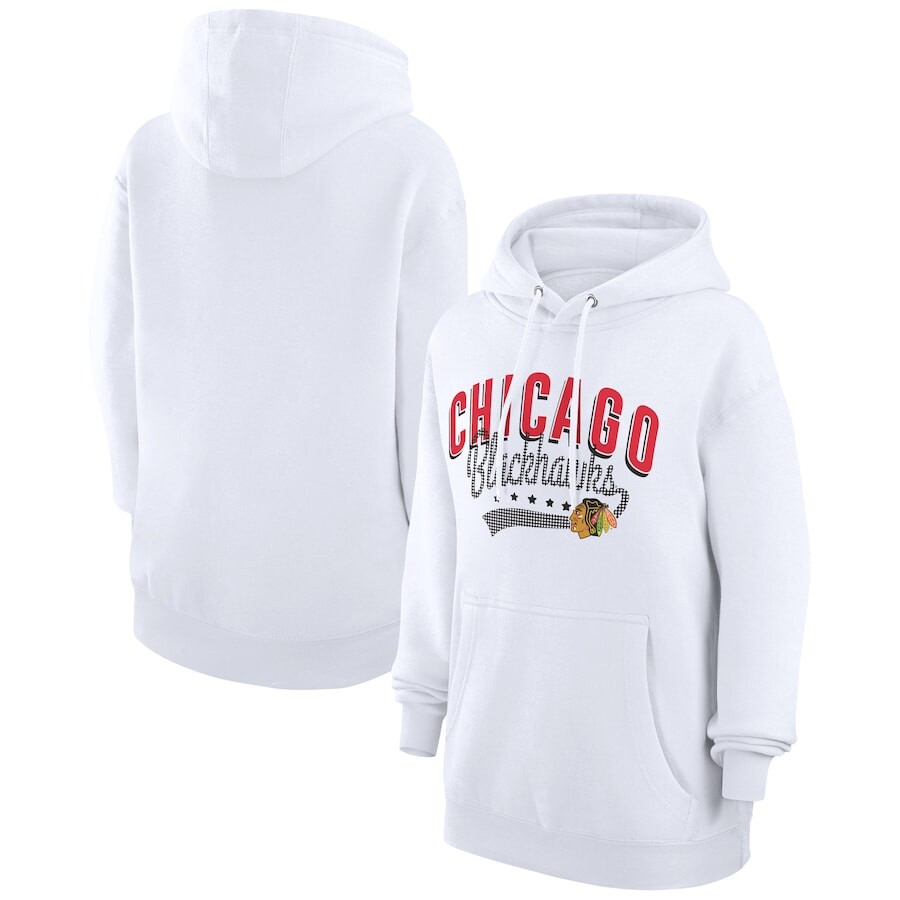 

Пуловер с капюшоном G-III 4Her by Carl Banks Chicago Blackhawks, белый