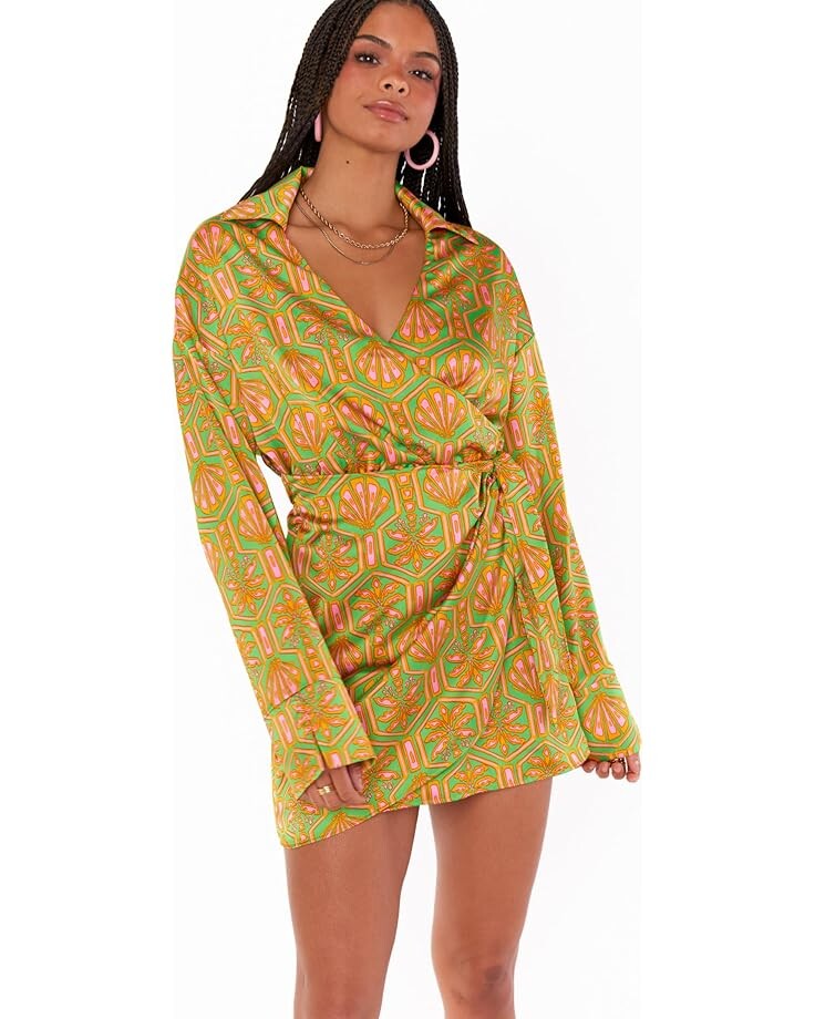 

Платье Show Me Your Mumu Clara Collared Mini, цвет Palm Deco