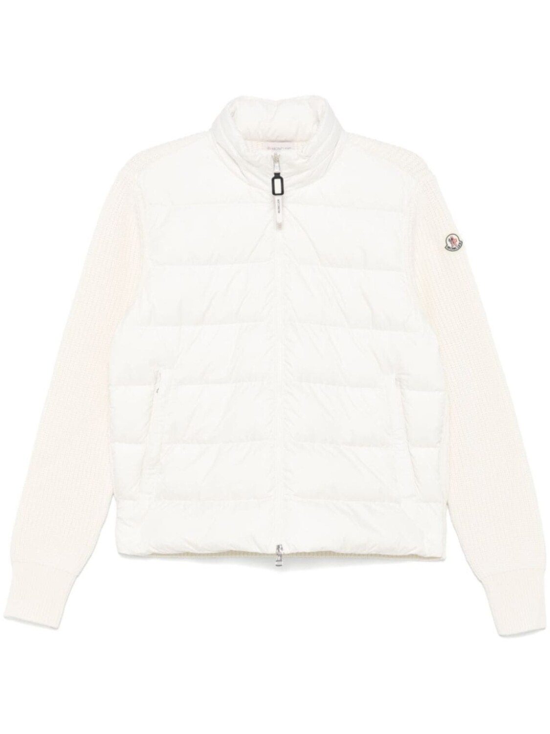 

Утепленная куртка с капюшоном на молнии от Moncler, белый