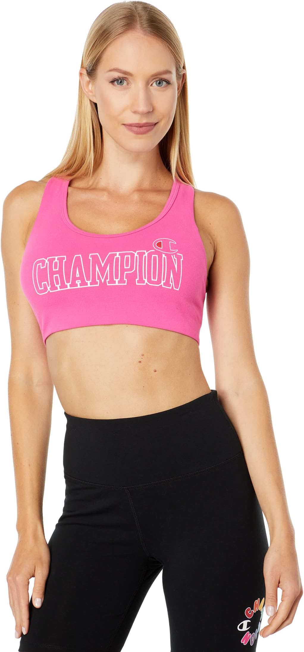 Настоящий спортивный бюстгальтер Champion, цвет Wow Pink wow woman trainer gloves pink m