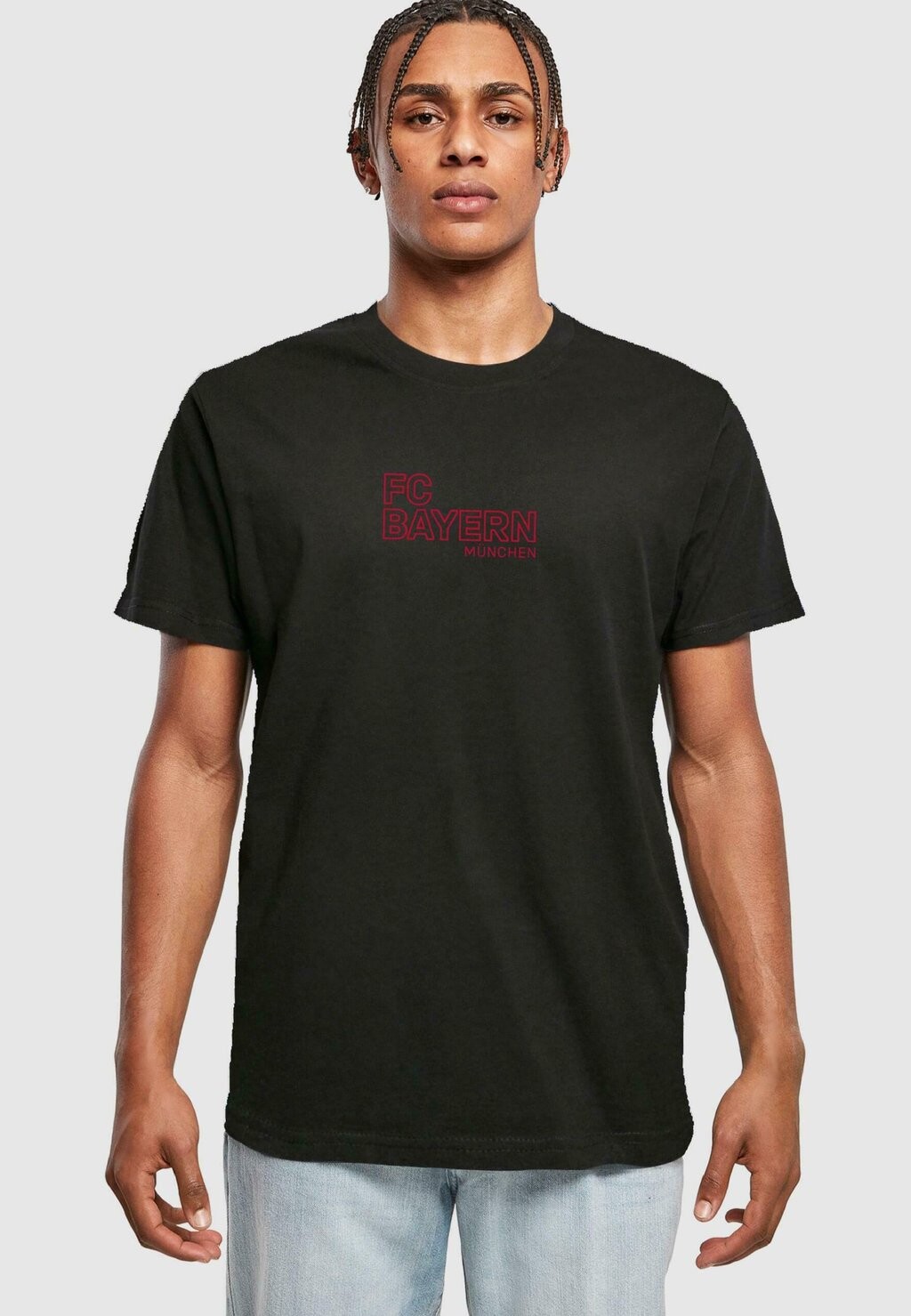 

Футболка с принтом ROUND NECK FC Bayern München, цвет black