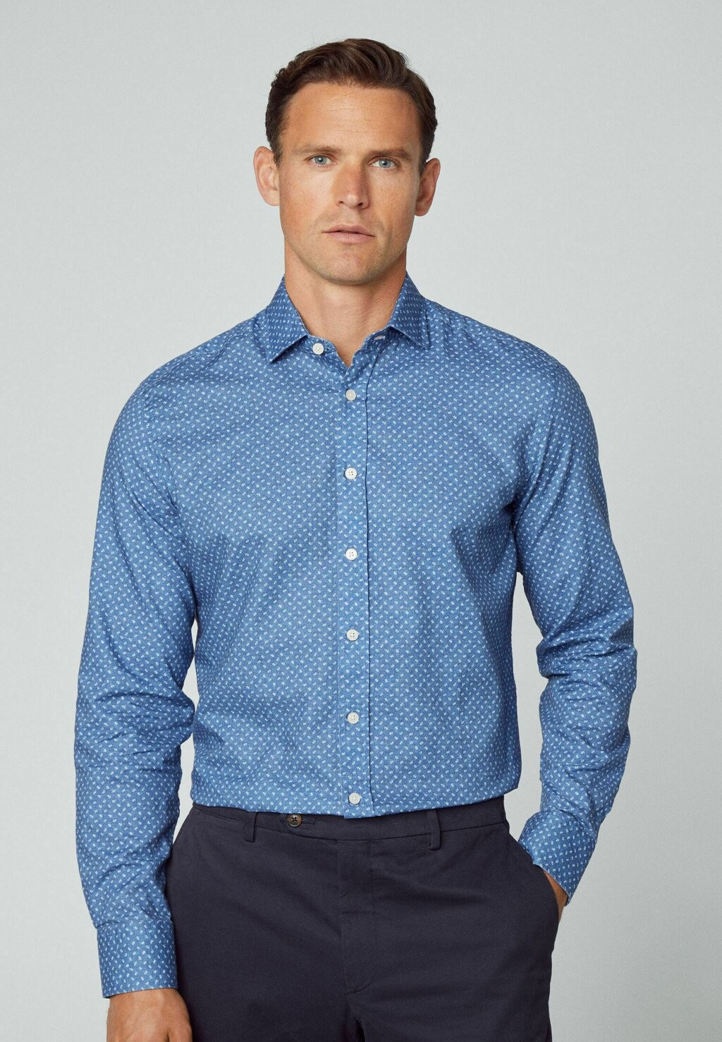 

Рубашка Hackett London, синий