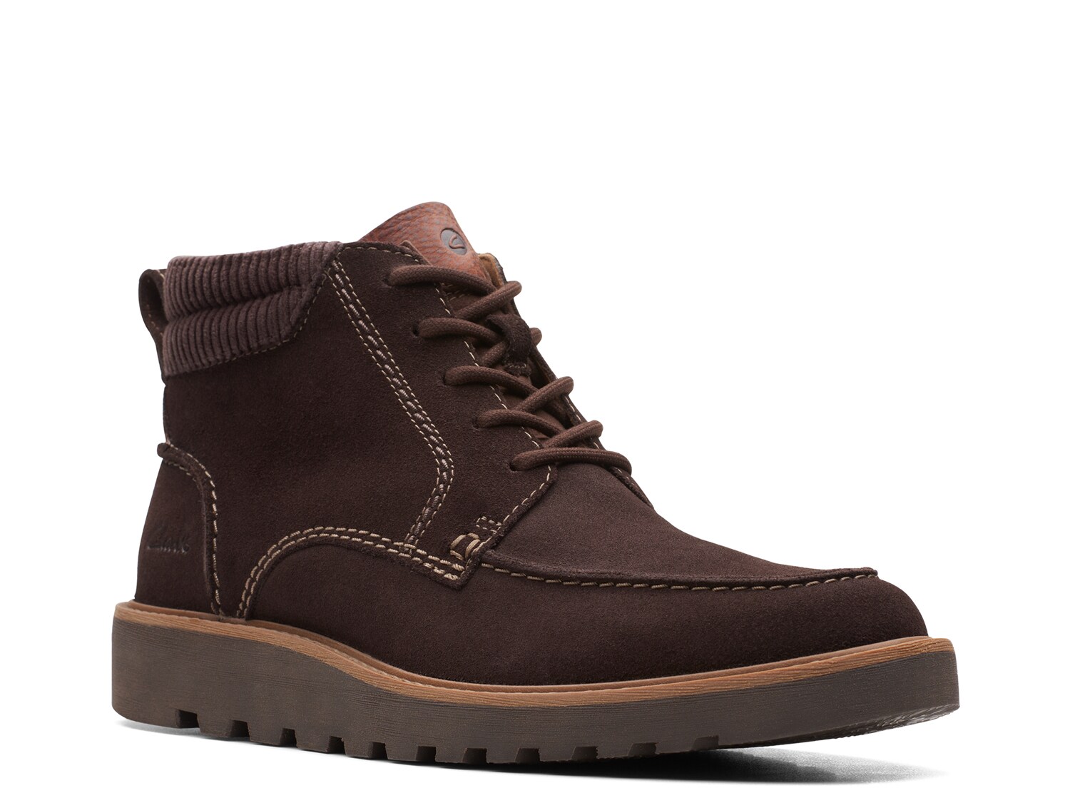 Ботинки средней высоты Barnes Clarks, темно-коричневый замшевые ботинки clarks коричневый