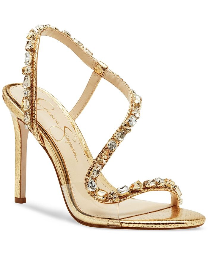

Женские вечерние босоножки Jaycin с украшением Jessica Simpson, желтый