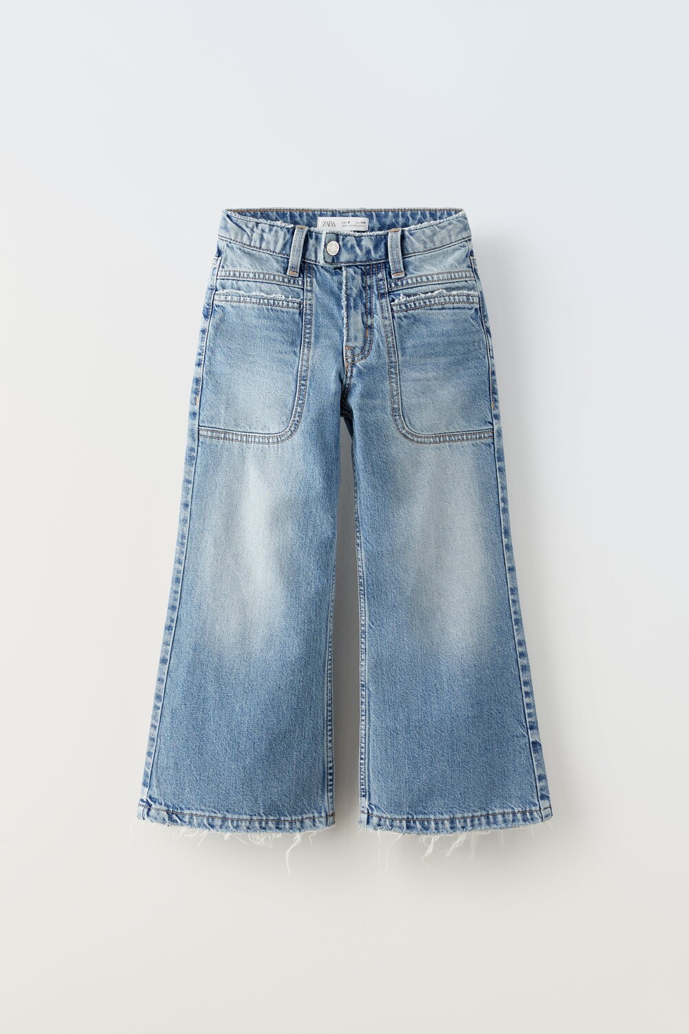 

Расширенные джинсы палаццо Zara, синий