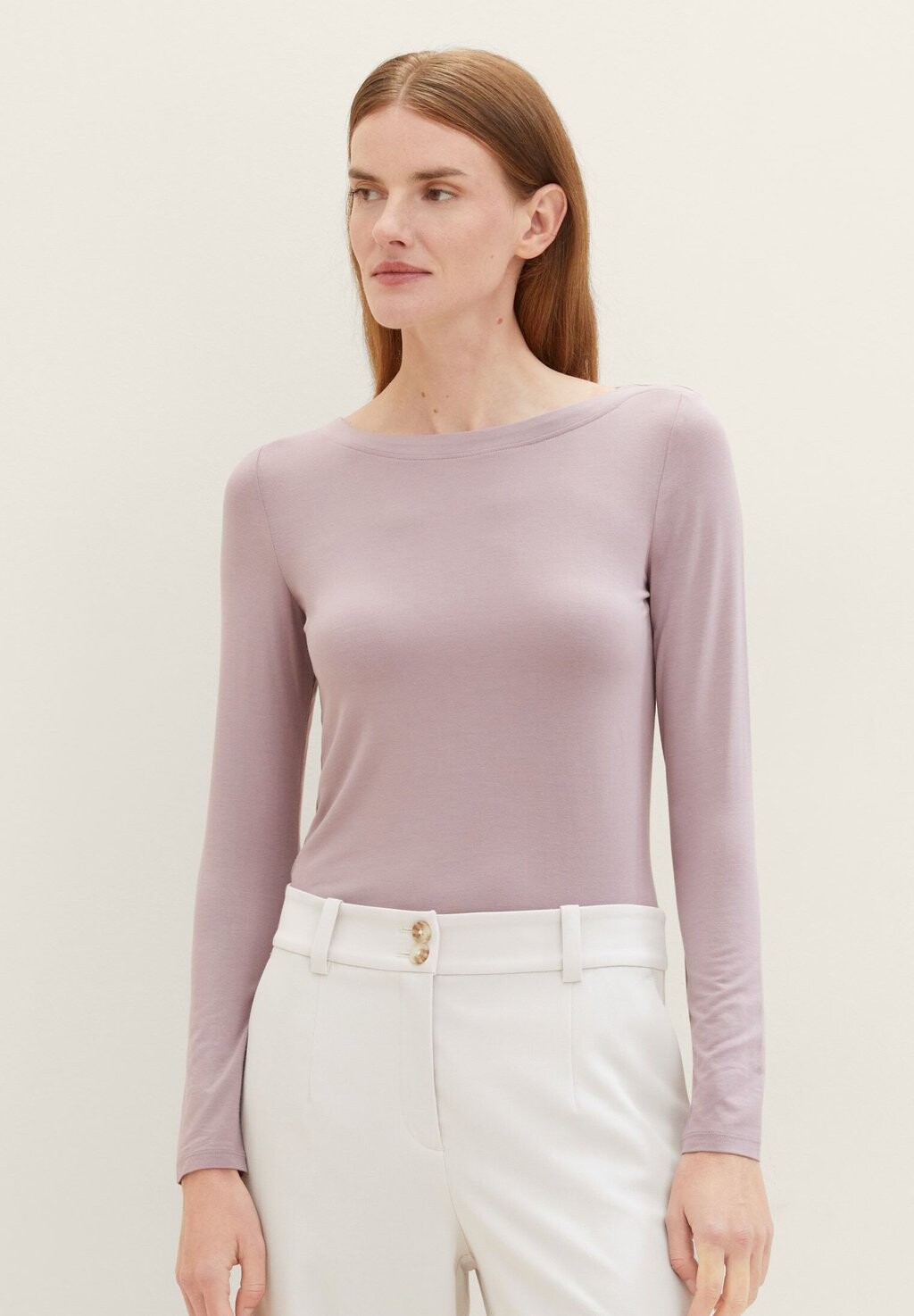 

Рубашка с длинным рукавом TOM TAILOR, цвет dusty lilac