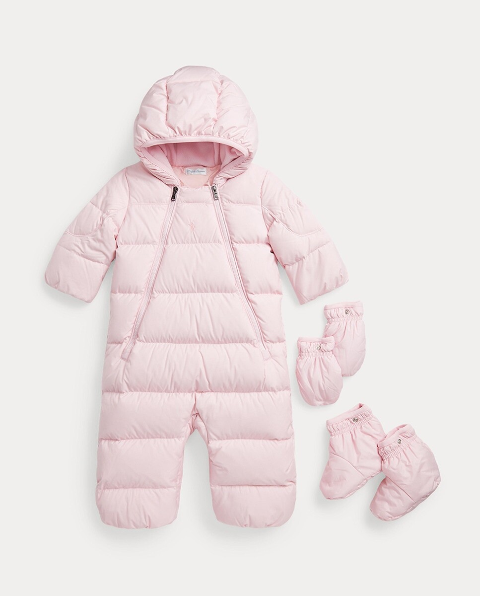 

Розовый комбинезон с мягкой подкладкой для мальчика Polo Ralph Lauren, розовый