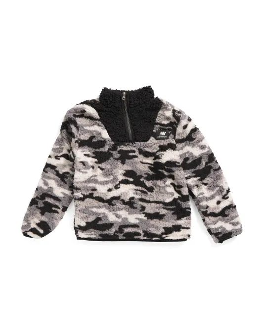 

Пуловер с молнией Big Boys из шерпы New Balance, цвет Multi