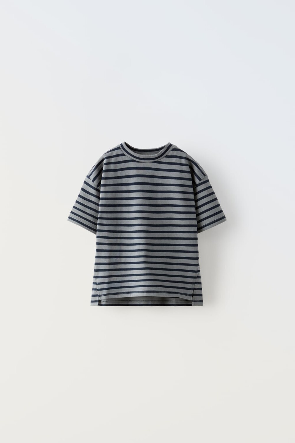 

Плотная футболка в полоску ZARA, темно-синий