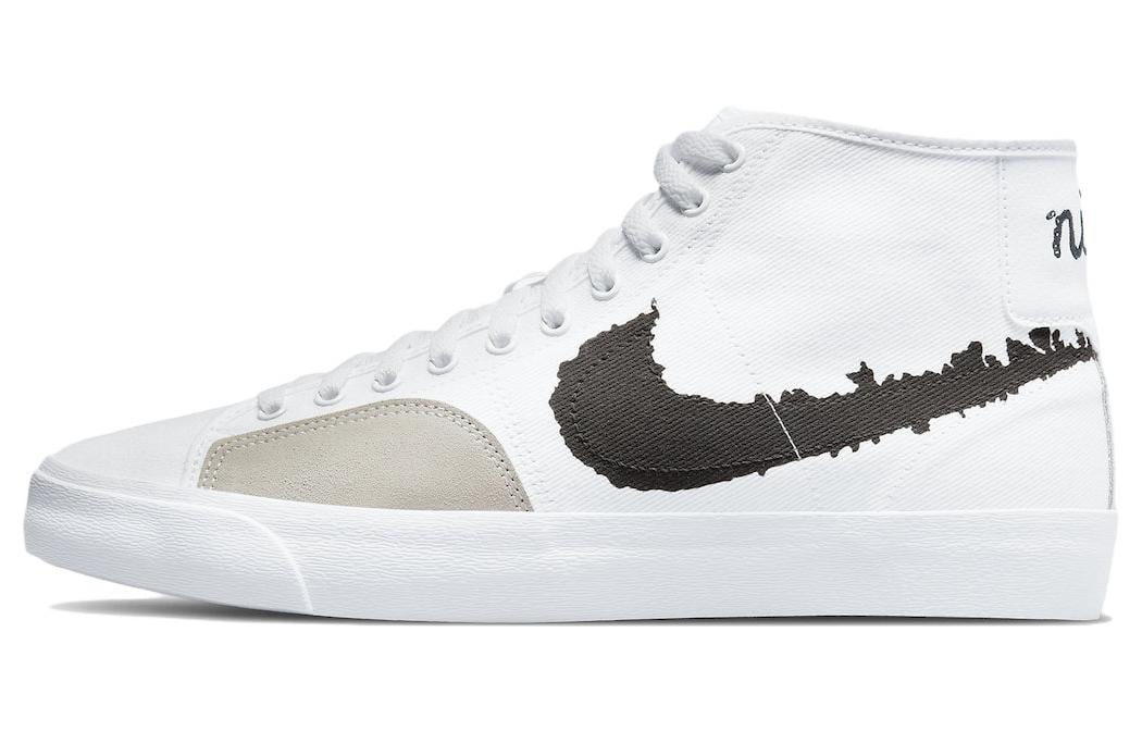 

Кроссовки Nike SB Blazer Court Mid PRM, белый / черный