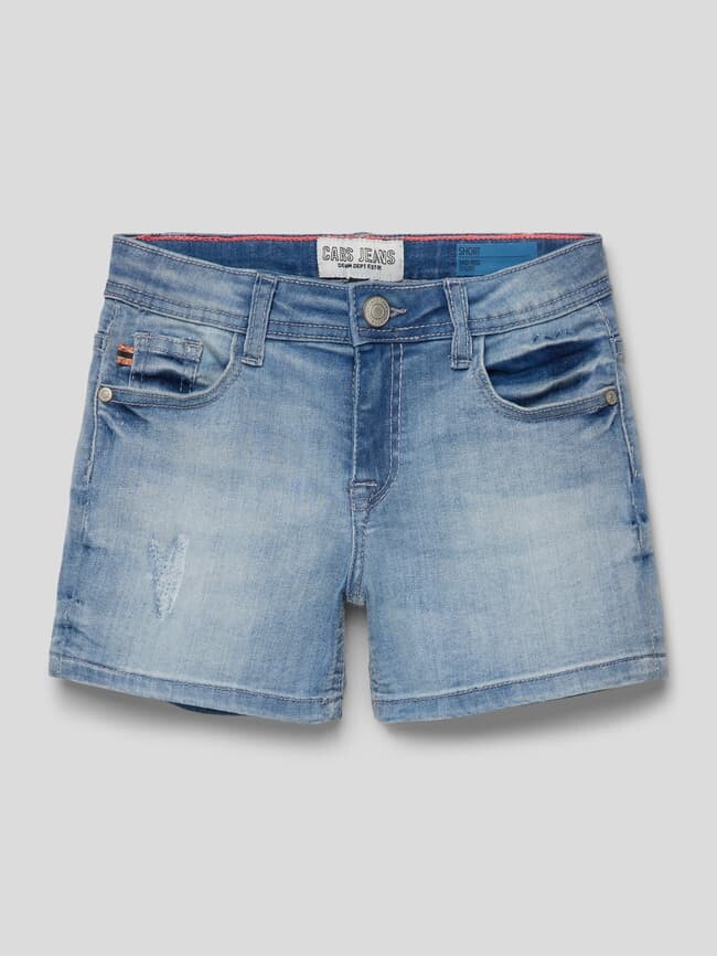 

Шорты-бермуды в подержанном стиле, модель «Нейтири» CARS JEANS, светло-синий