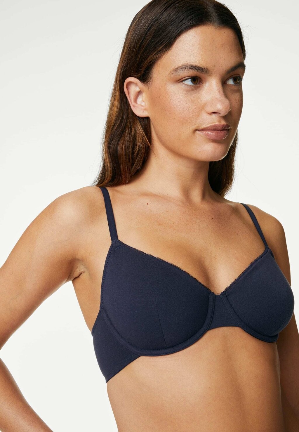 

Бюстгальтер на косточках Marks & Spencer, темно-синий