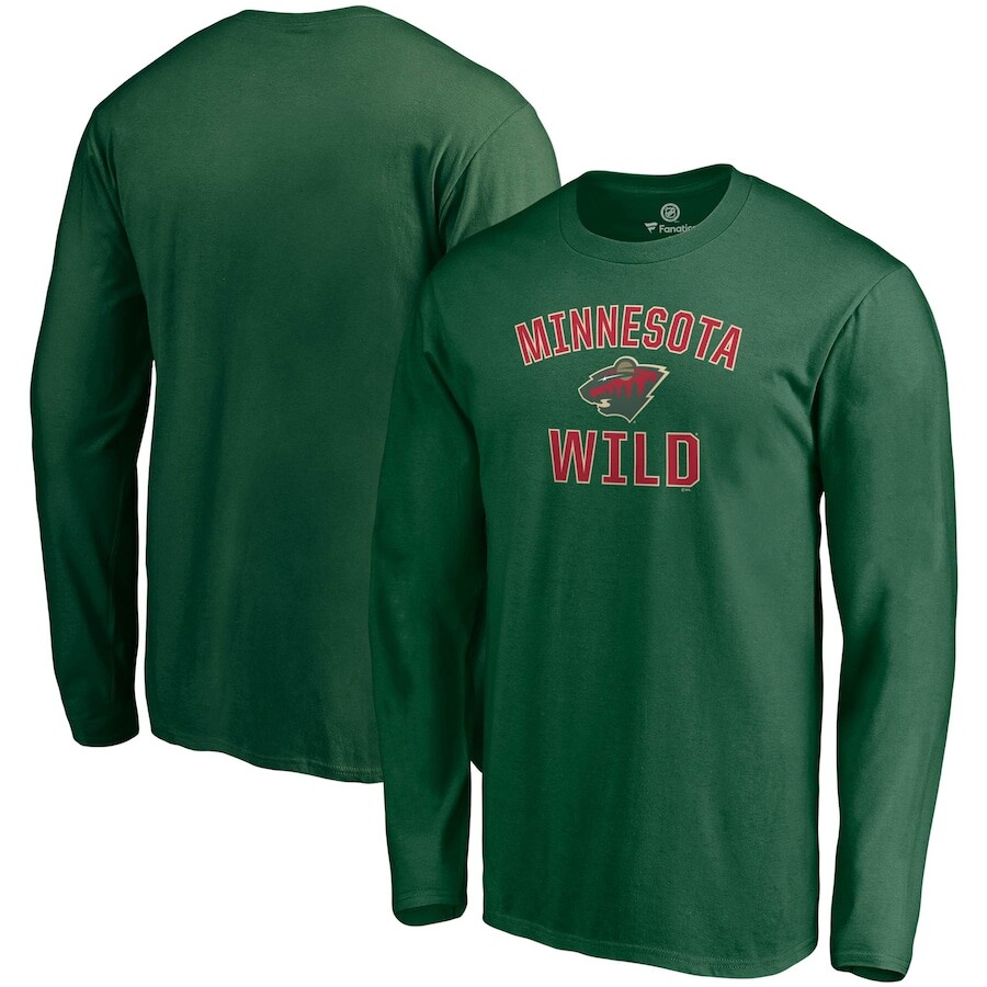 

Футболка с длинным рукавом Fanatics Branded Minnesota Wild, зеленый