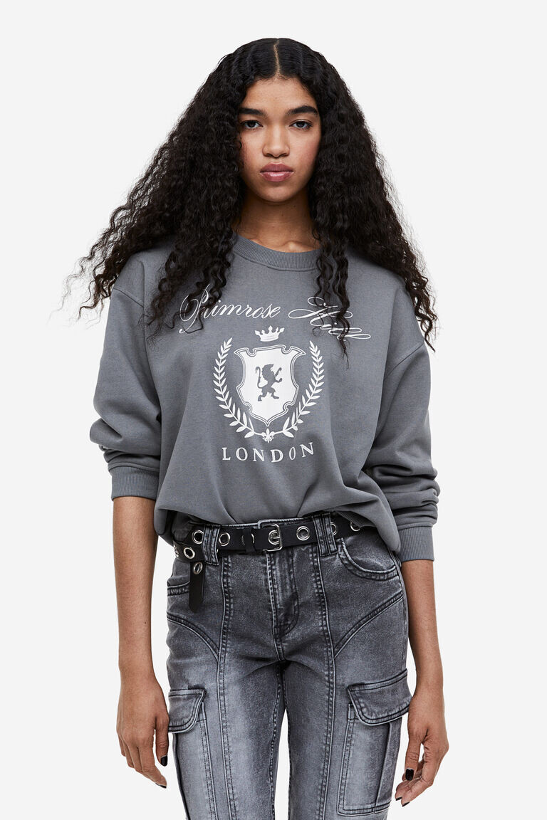 

Толстовка с мотивом H&M, серый