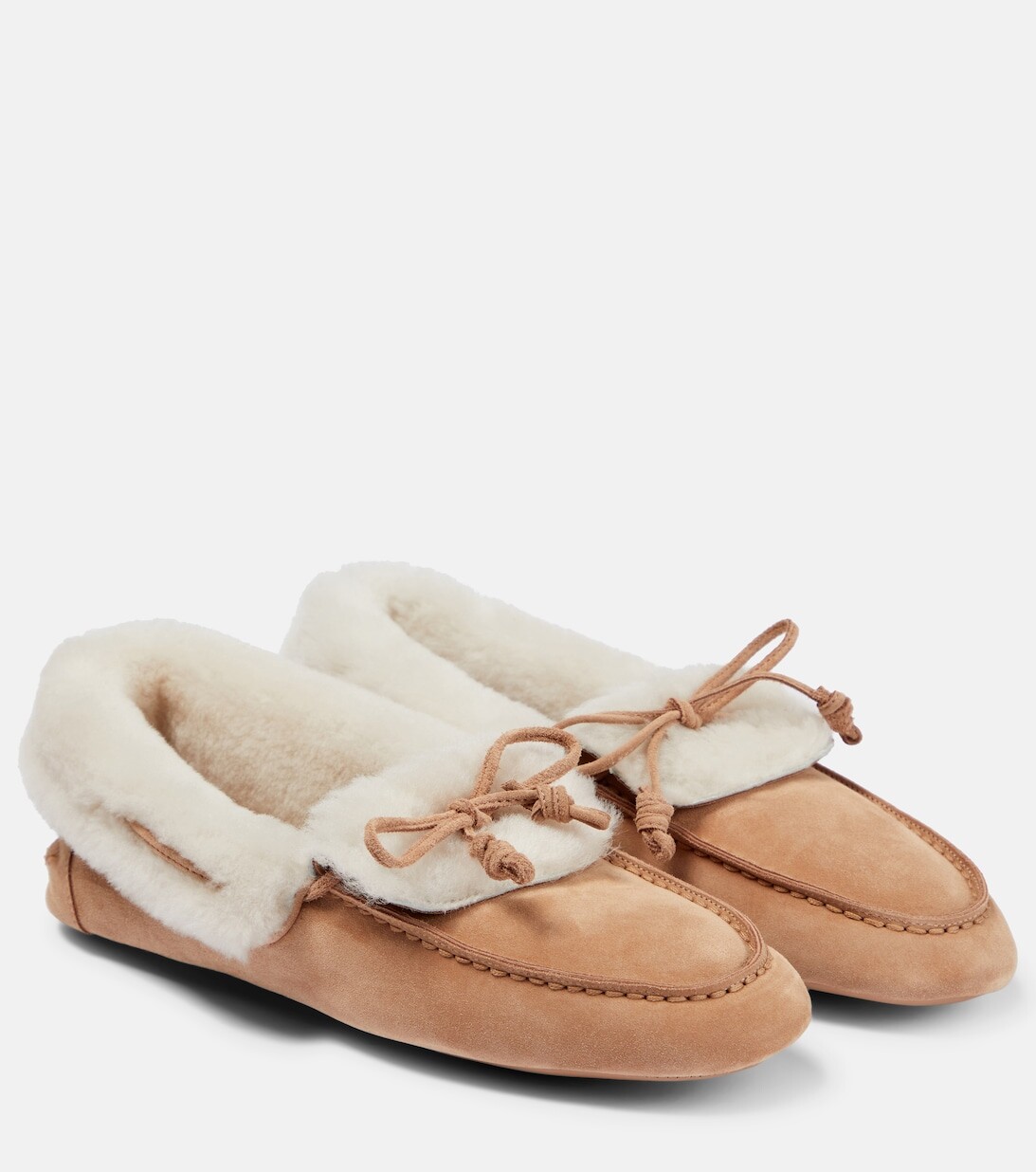 

Замшевые лоферы Coorie Loro Piana, коричневый