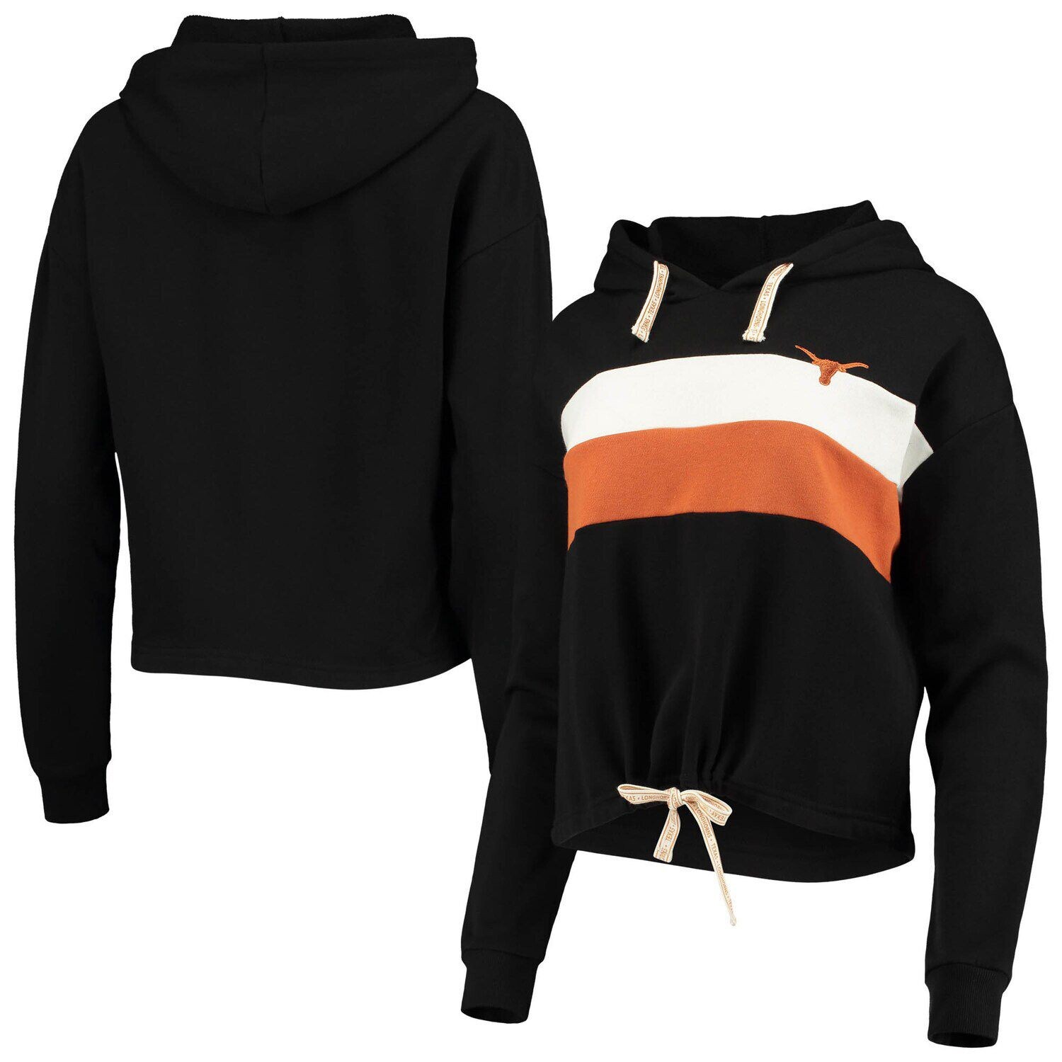 

Женский пуловер с капюшоном Gameday Couture черный/техасский оранжевый Texas Longhorns Leave Your Mark