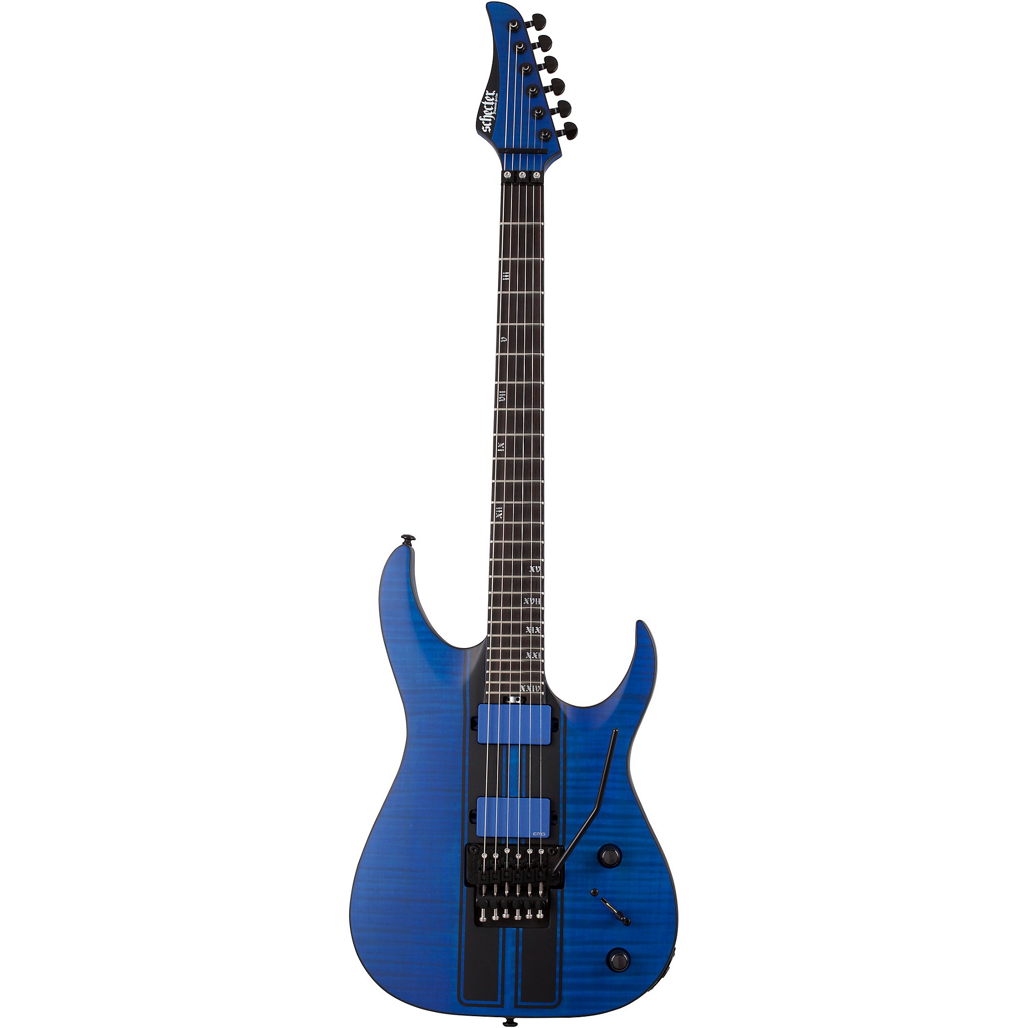 Schecter Guitar Research Banshee GT FR 6-струнная электрогитара Satin Transparent Blue