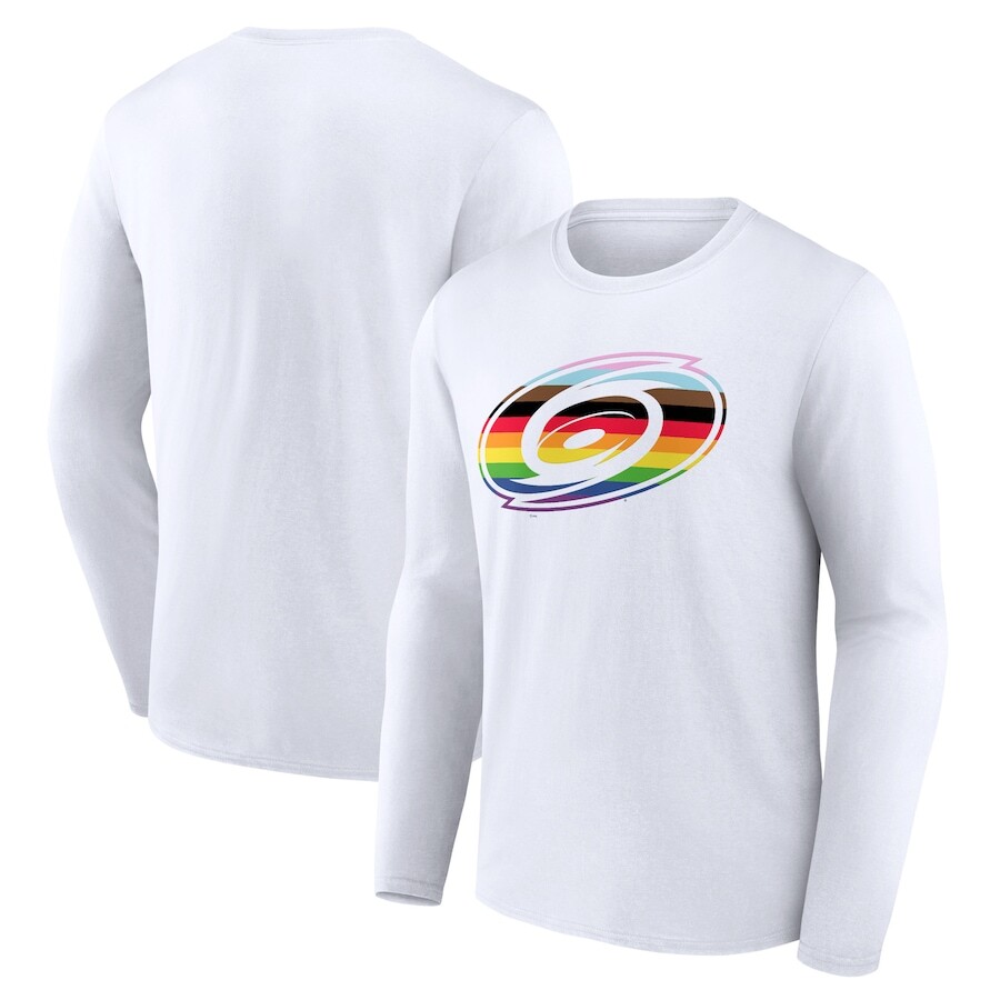 

Футболка с длинным рукавом Fanatics Branded Carolina Hurricanes, белый