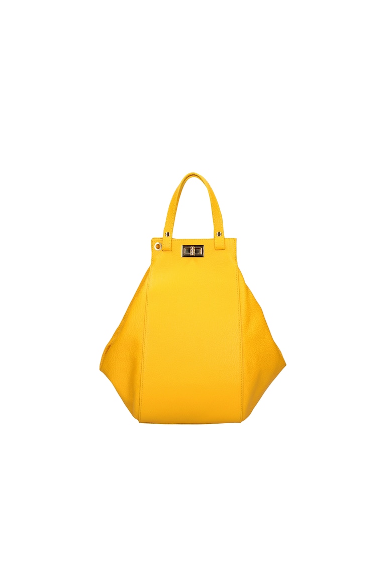 Кожаная сумка-хобо Viola Castellani, желтый