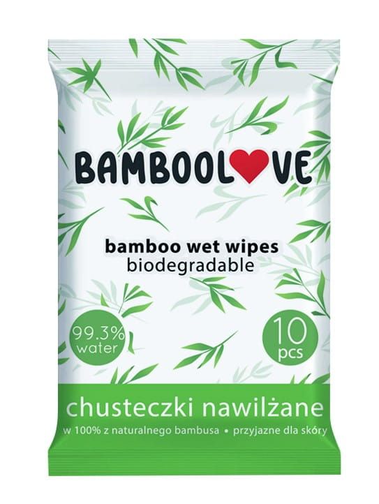цена Влажные салфетки Bamboolove Pocket, 10 шт