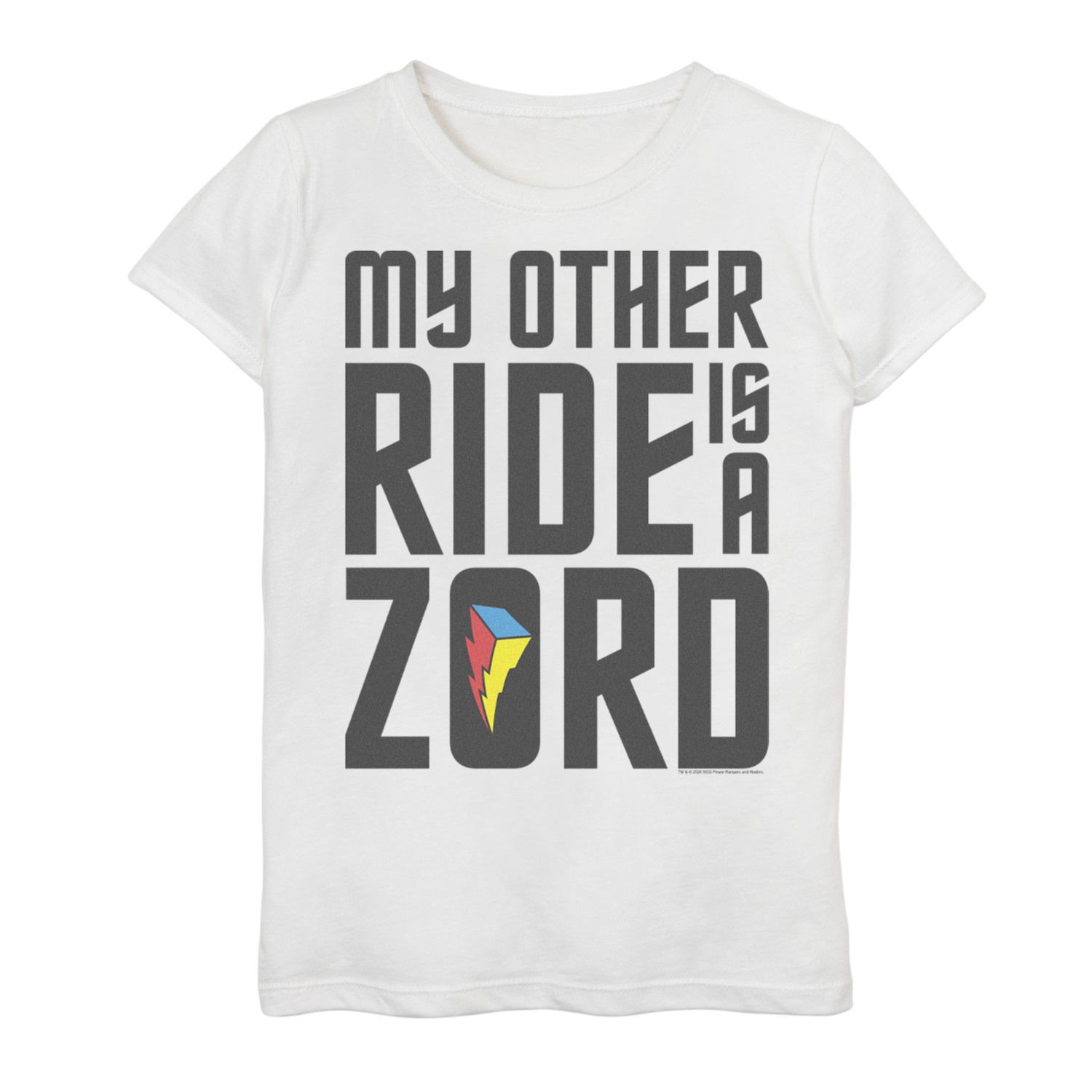 Девочки 4–16 лет, Power Rangers, футболка My Other Ride Is Zord Licensed Character