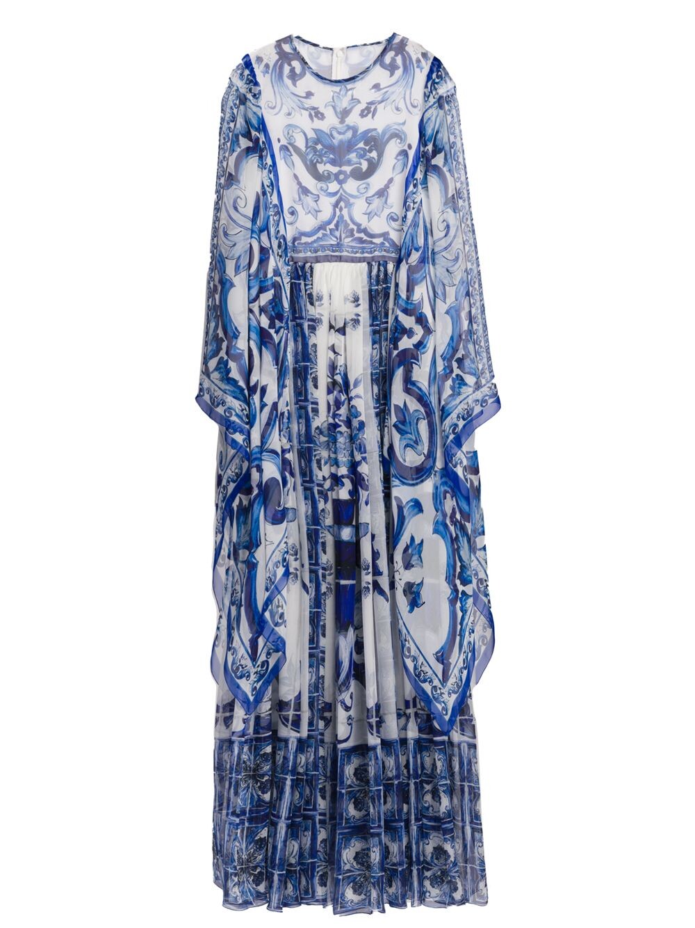 

Платье макси Blu Mediterraneo Painterly с рукавами-кимоно DOLCE&GABBANA